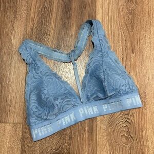 Victoria's Secret PINK Blue Lace Padded Bralette Small